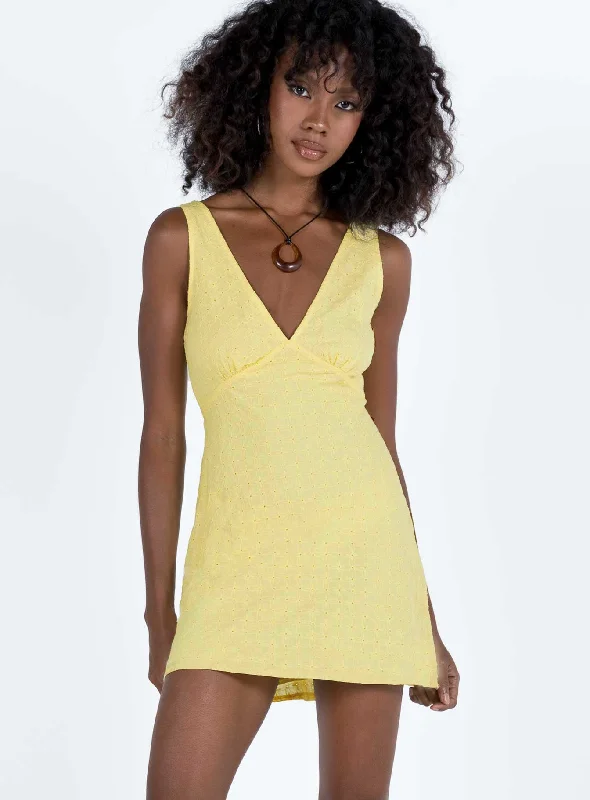 Nellie Mini Dress Yellow