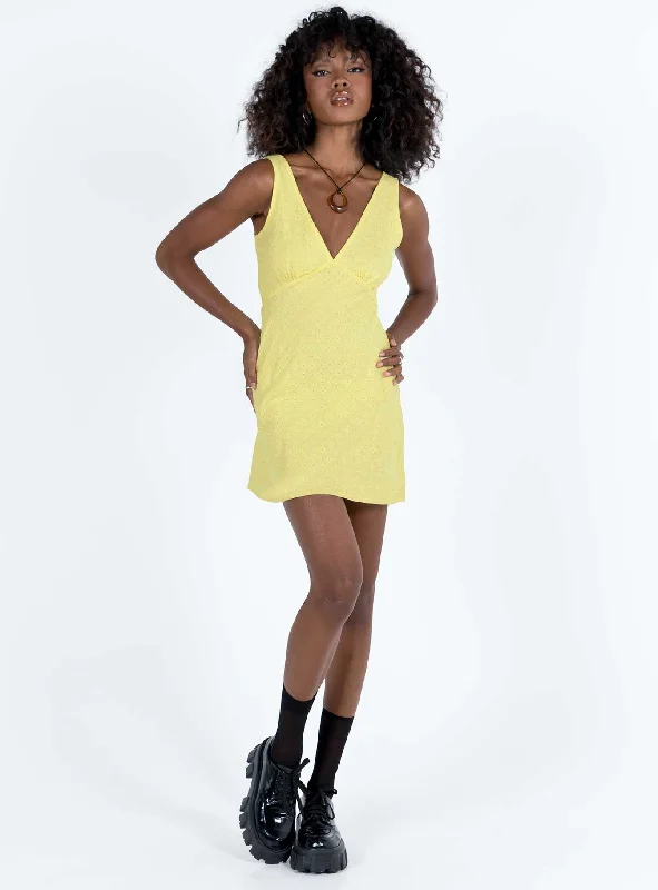 Nellie Mini Dress Yellow