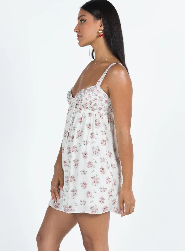 Vance Mini Dress Pink / Floral