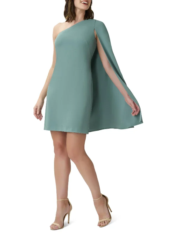 Womens Crepe Mini Sheath Dress