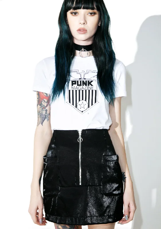 Black Noise Mini Skirt