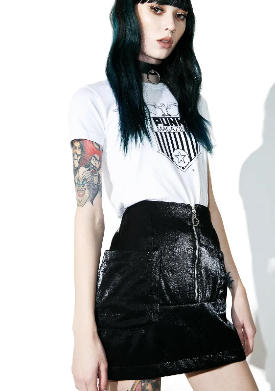 Black Noise Mini Skirt