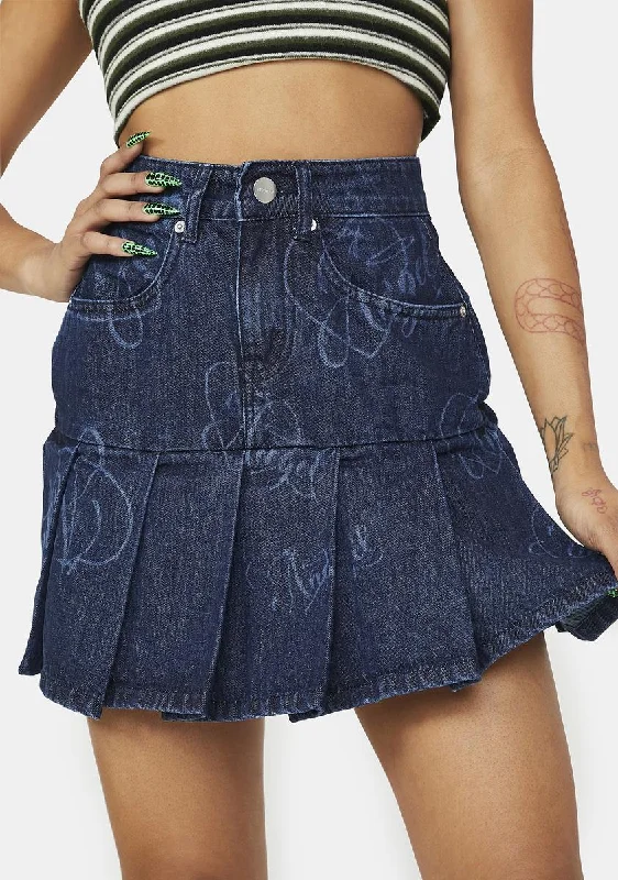 Denim Tennis Skirt