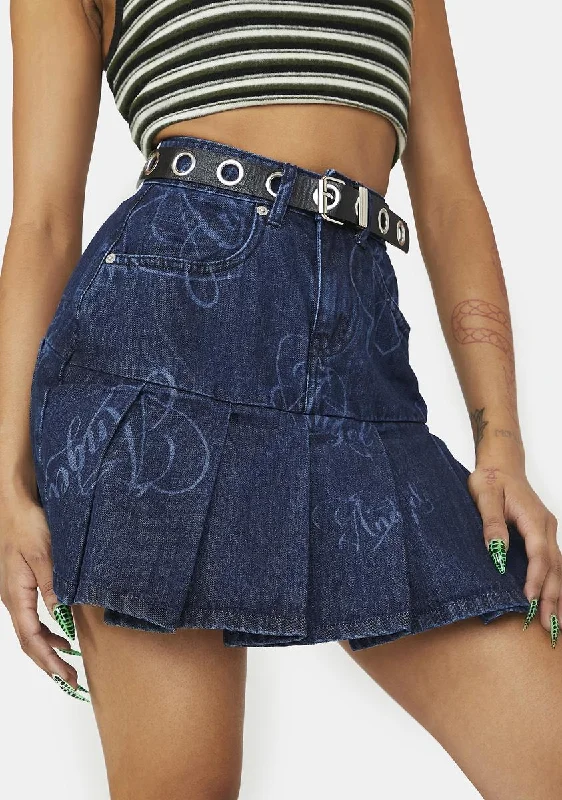 Denim Tennis Skirt