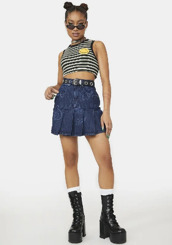 Denim Tennis Skirt