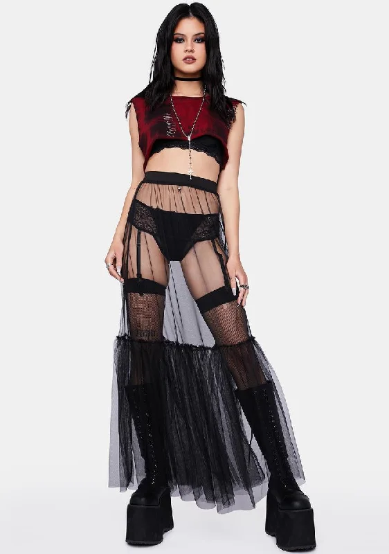 Eerie Surprise Maxi Skirt