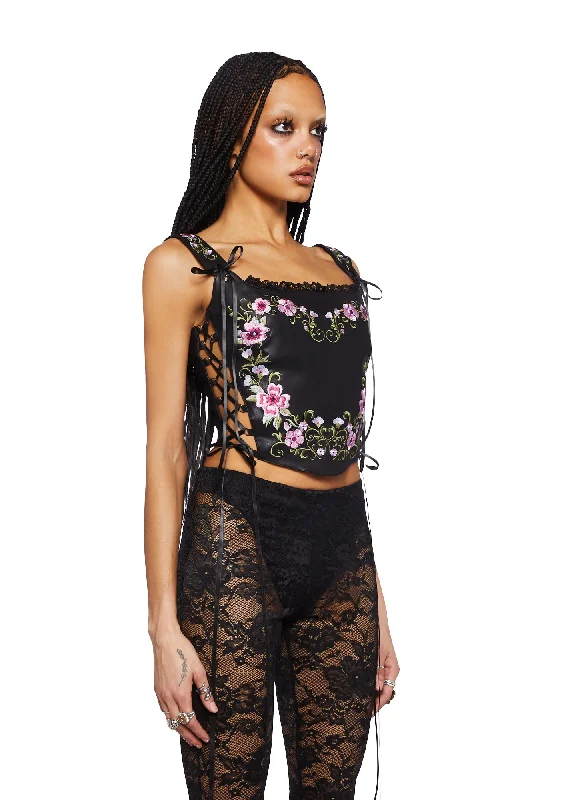 Glistening Gardens Corset Top