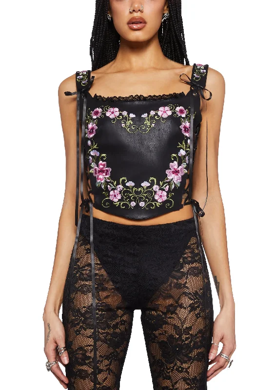 Glistening Gardens Corset Top