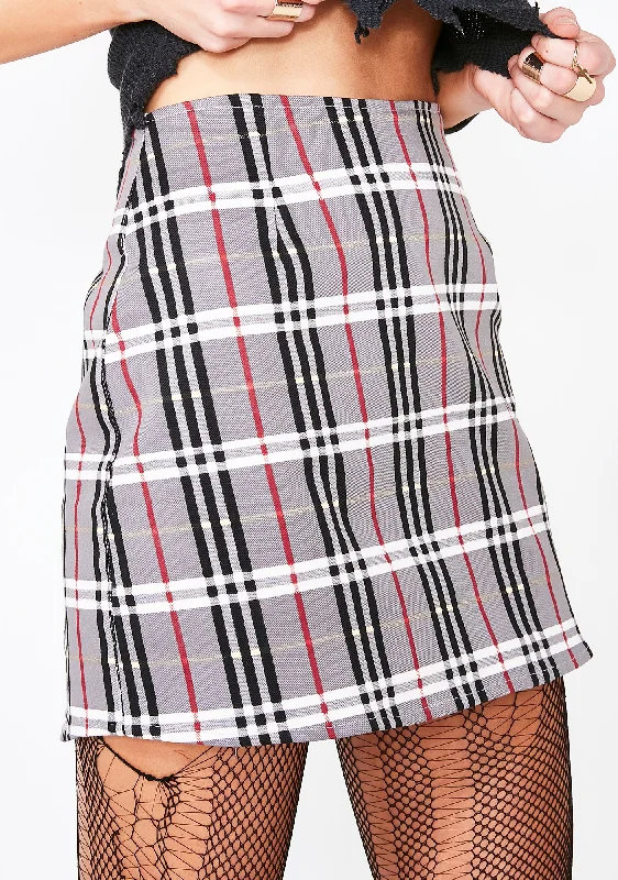 Heritage Check Pelmo Skirt