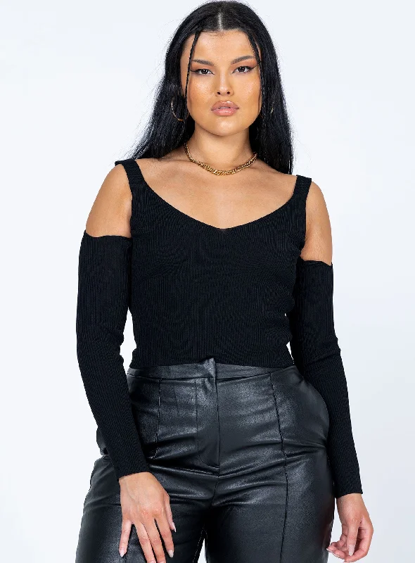 Kadence Long Sleeve Top Black