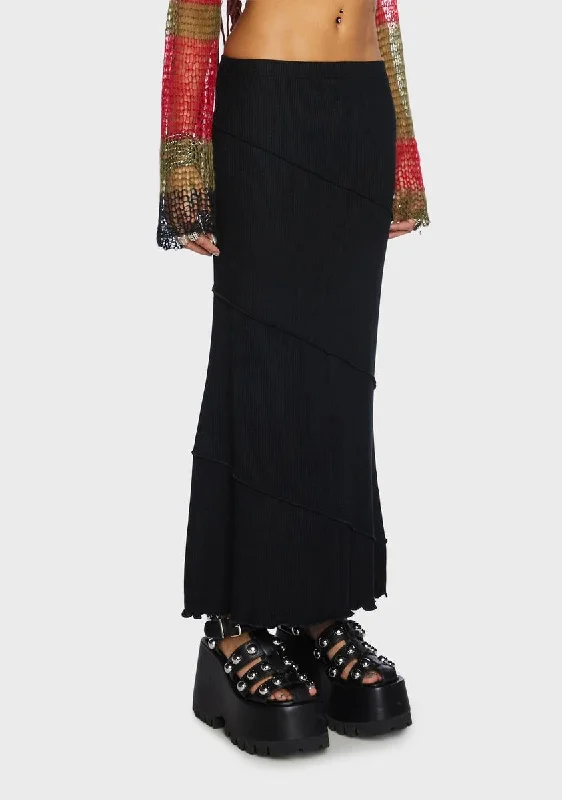 Midnight By My Side Maxi Skirt