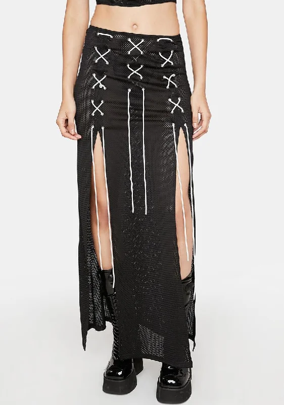 Night Wins Every Time Midi Skirt