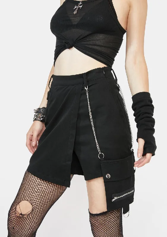 Punk Morpho Drill Skort