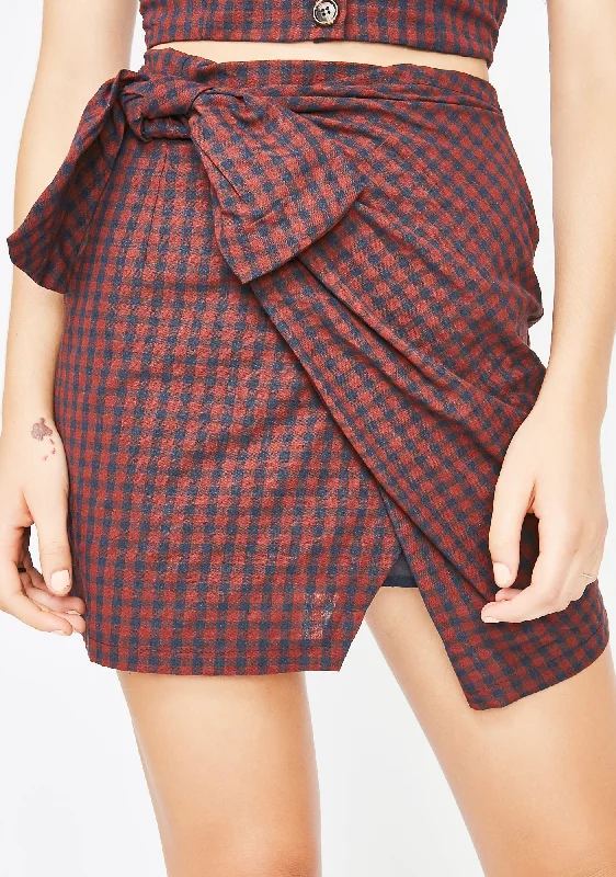 Run The World Plaid Skirt