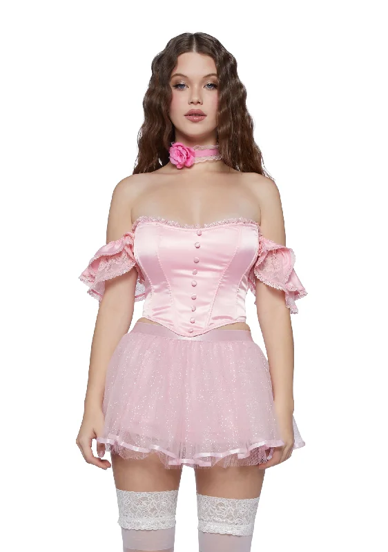 Sweet Talker Corset Top - Pink