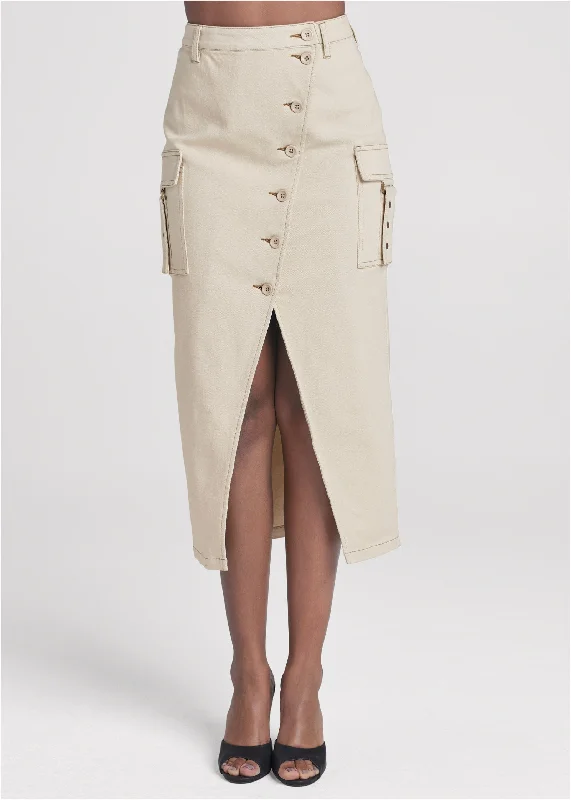 Utility cargo skirt - Natural