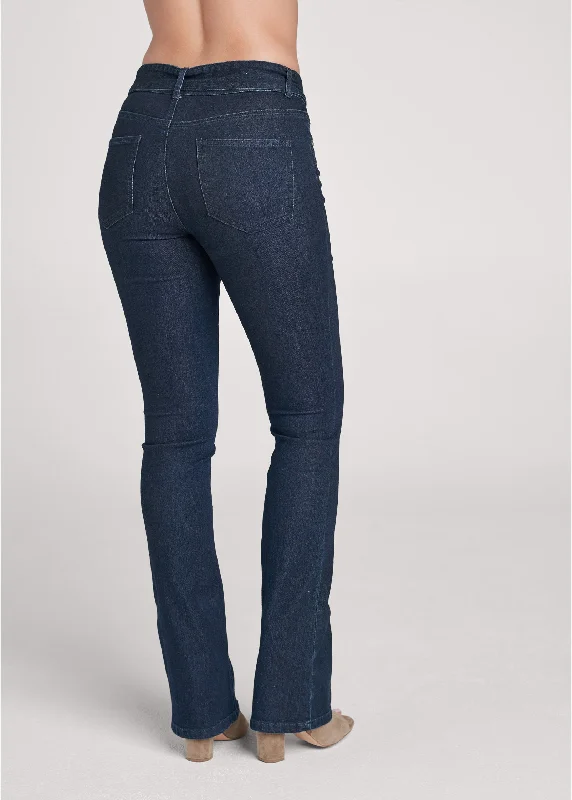 Belted bootcut jeans - Indigo Blue