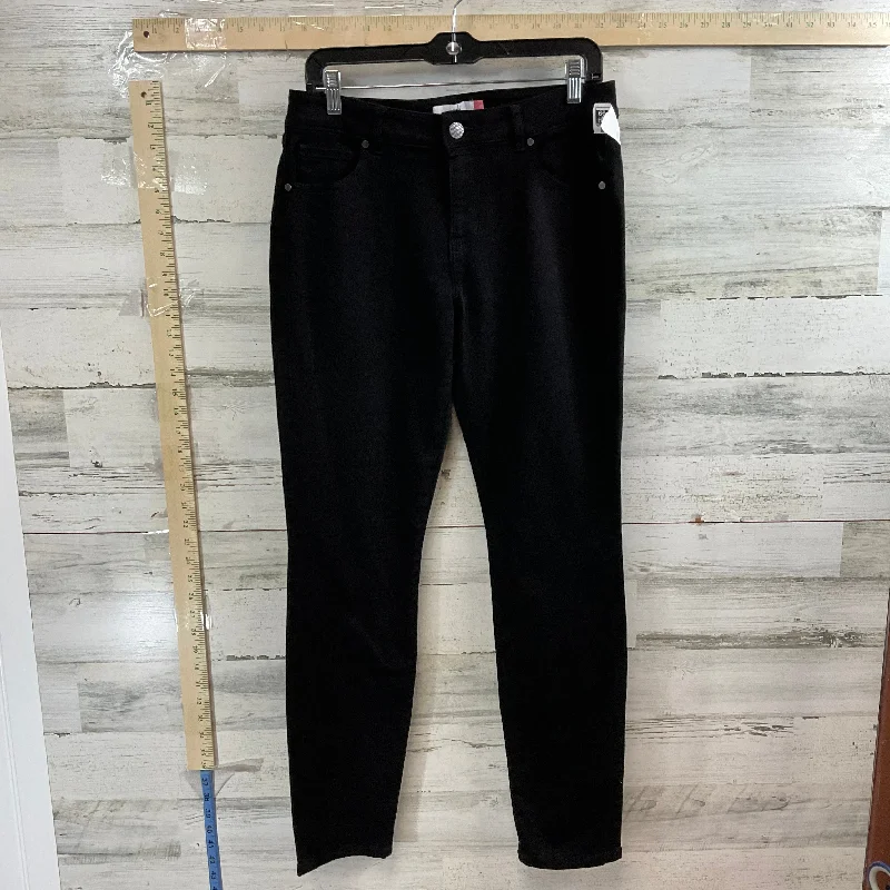 Black Denim Jeans Skinny Cabi, Size 10