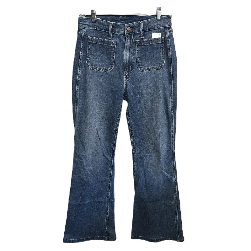 Blue Denim Jeans Flared By Gap, Size: 6