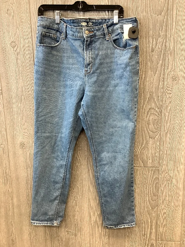 Blue Denim Jeans Straight Old Navy, Size 16