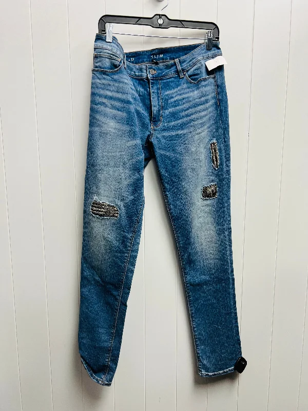 Denim Jeans Straight White House Black Market O, Size 12