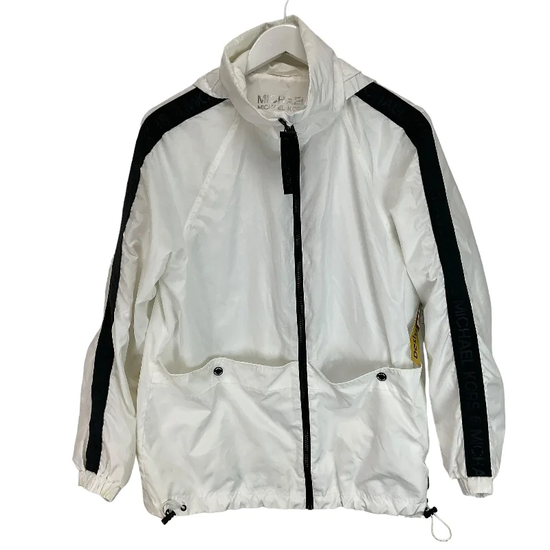 Jacket Designer By Michael Kors In White, Size: M