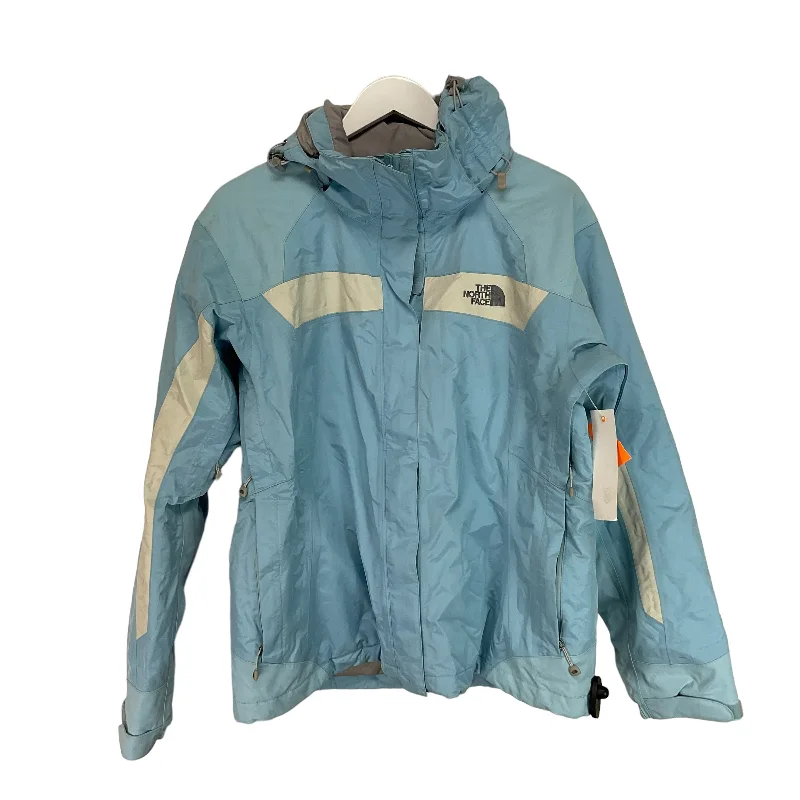 Jacket Designer By North Face In Baby Blue, Size: L