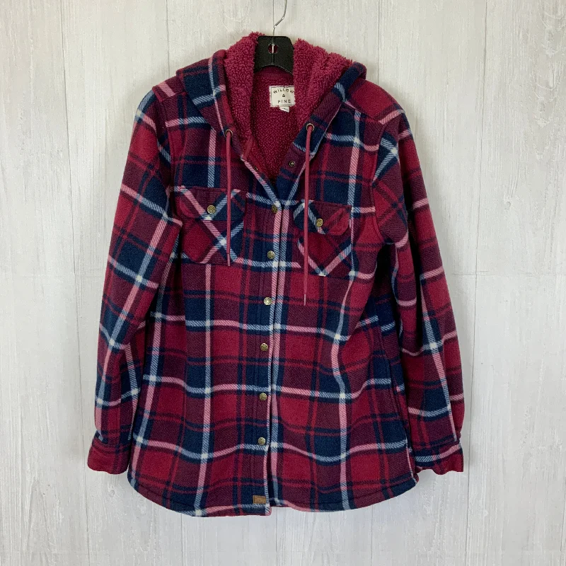 Jacket By Clothes Mentor In Blue & Red, Size: M