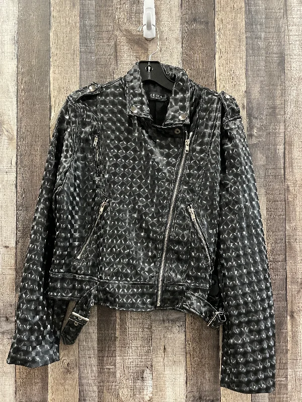 Jacket Moto By Akira In Black, Size: L