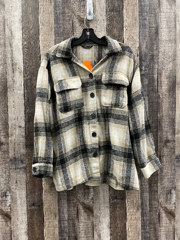 Jacket Other By Shein In Plaid Pattern, Size: S