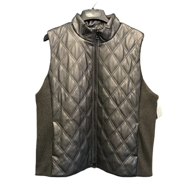 Vest Other By Chicos In Silver, Size: 1x