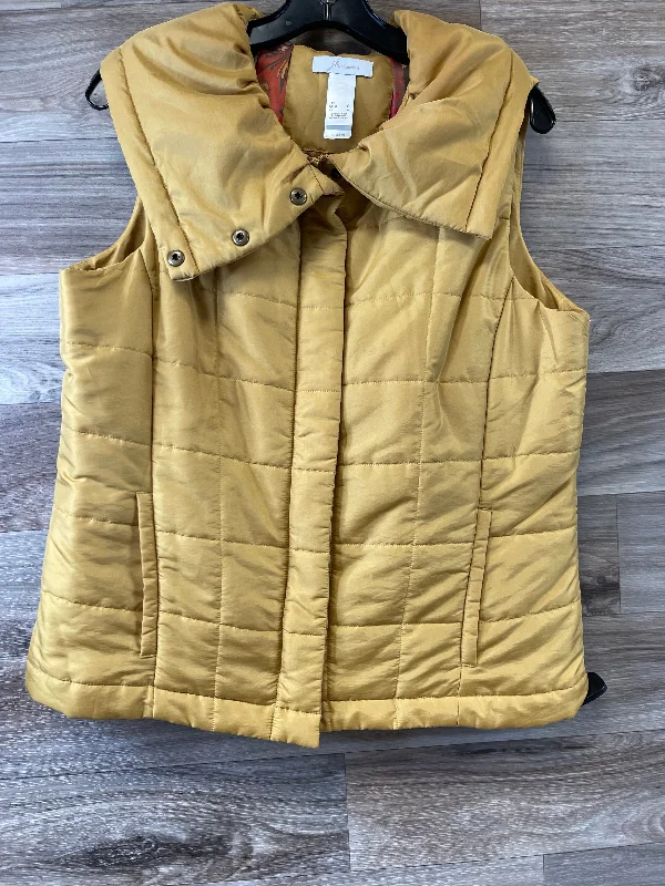 Vest Puffer & Quilted By Cme In Yellow, Size: L