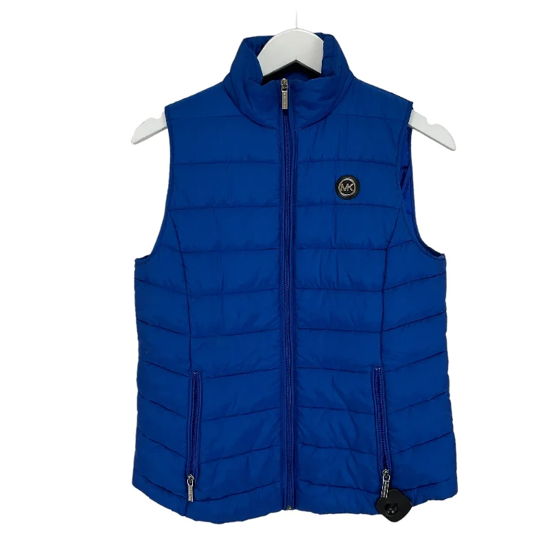 Vest Puffer & Quilted By Michael By Michael Kors In Blue, Size: S