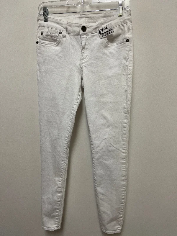 White Jeans Skinny Kut, Size 4