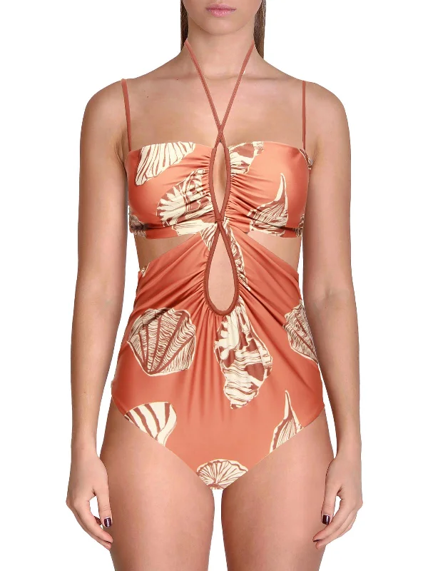 Reef Discovery Womens Cut-Out Halter One-Piece Swimsuit