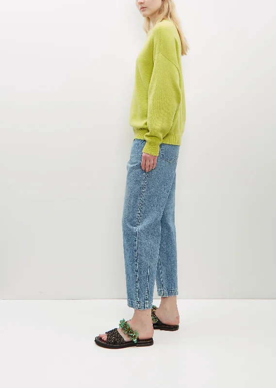 Joy Slouch Cashmere Crewneck — Lemonade