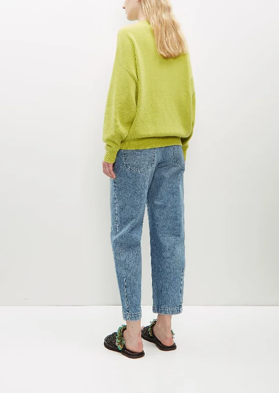 Joy Slouch Cashmere Crewneck — Lemonade