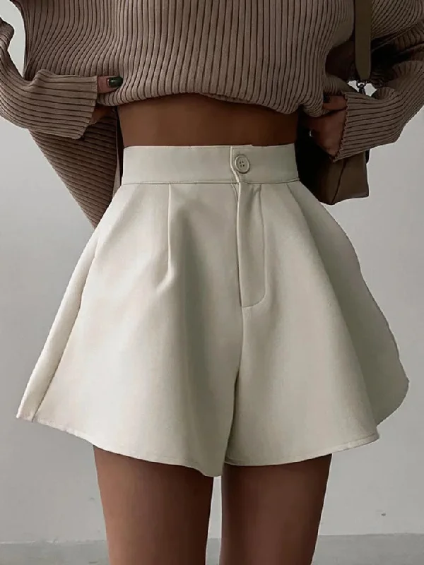 Hot Girl Mozi High Waist Flared Shorts