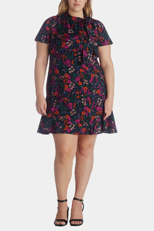 Short Sleeve A-Line Dress