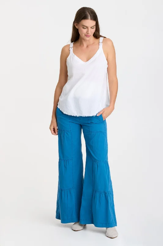 Terraced Wide Leg Pant