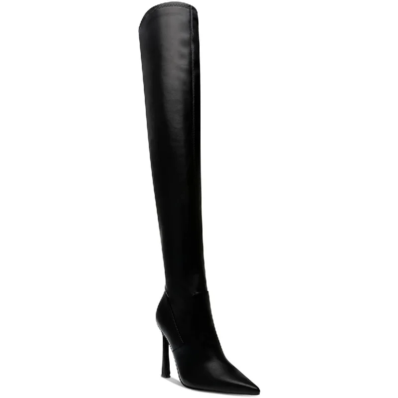 Laddy Womens Padded Insole Pointed Toe Over-The-Knee Boots