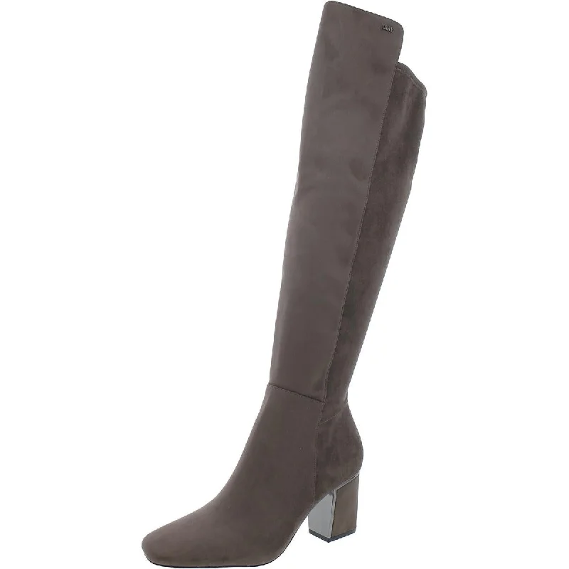 Cilli Womens Faux Suede Over-The-Knee Boots