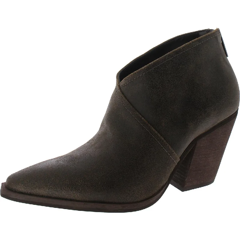 Grishell Womens Zipper Heels Booties