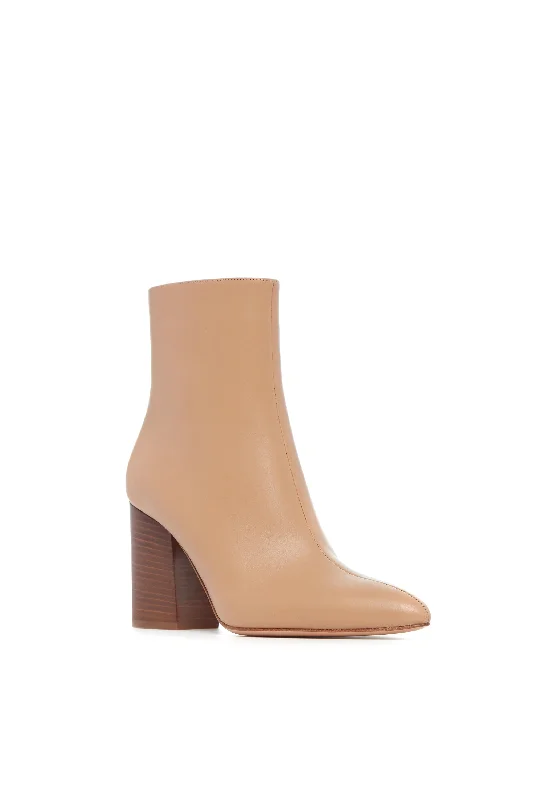 Rio Ankle Boot in Dark Caramel Leather