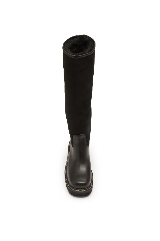 Vylos Pull-On Boot in Black Leather