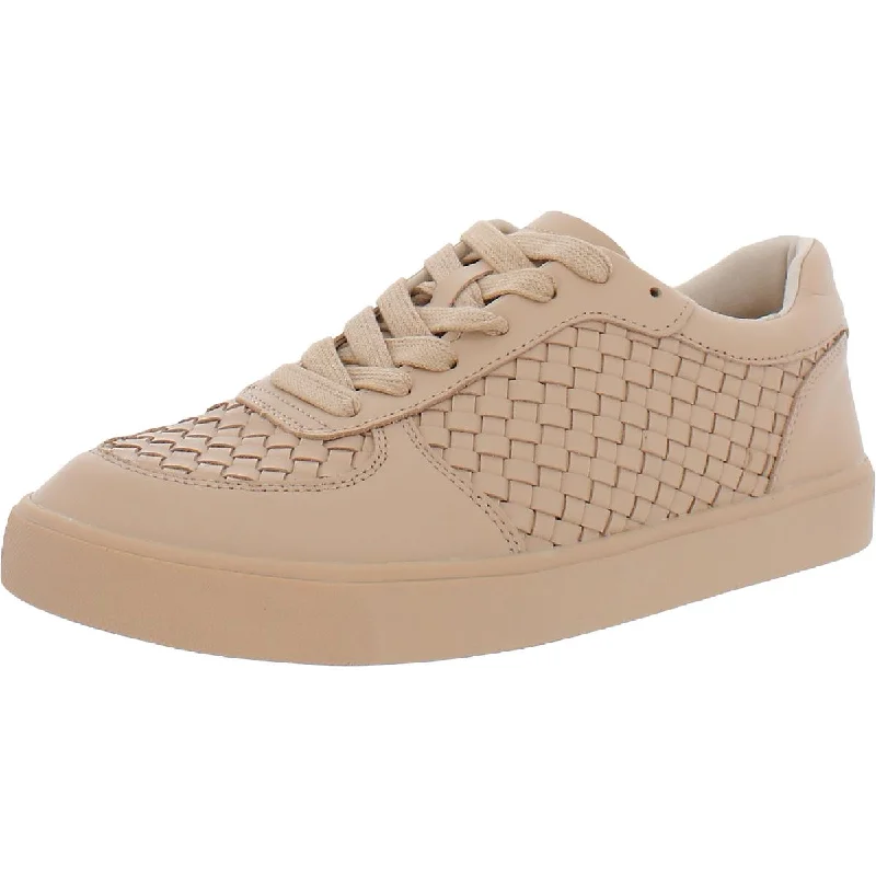 Emma Womens Leather Basketweave Casual and Fashion Sneakers