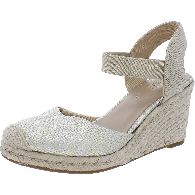 Pearl Womens Cushioned Footbed Espadrilles Wedge Sandals