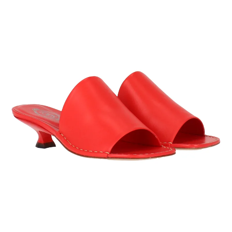 Tods Womens Red Sandal