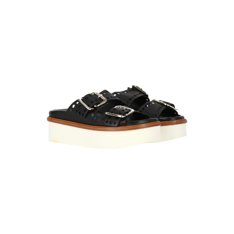 Tod's Womens Black  Sandal