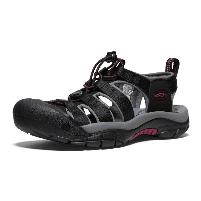 Keen Newport H2 Black/Raspberry Wine Sandal (Women's)